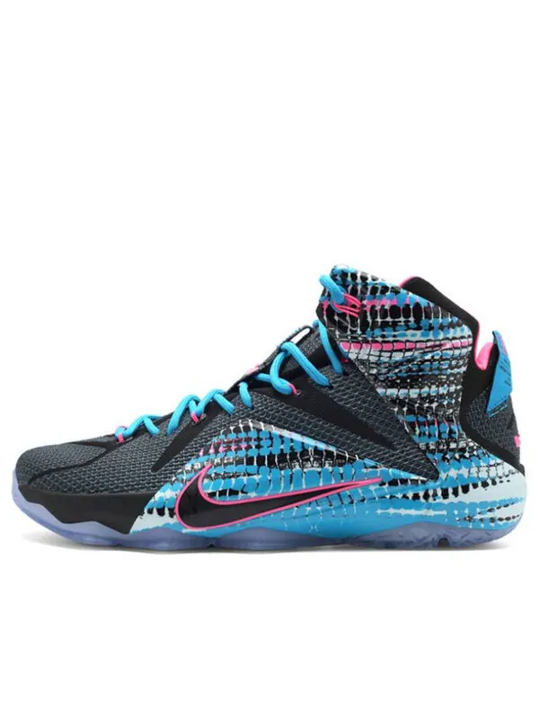 Кроссовки леброн 12 Nike — изображение 1 из 3, черный/синий