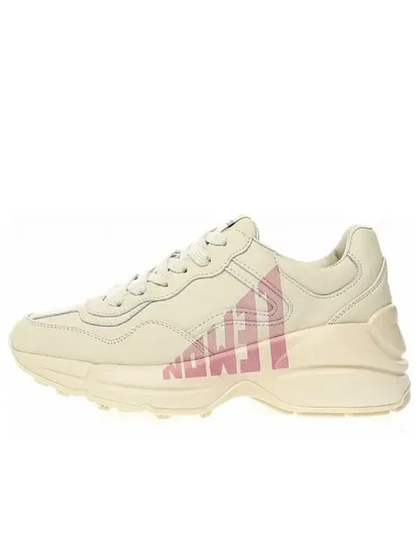 Кроссовки rhyton 'lemon pink' Gucci — изображение 1 из 4, розовый/белый