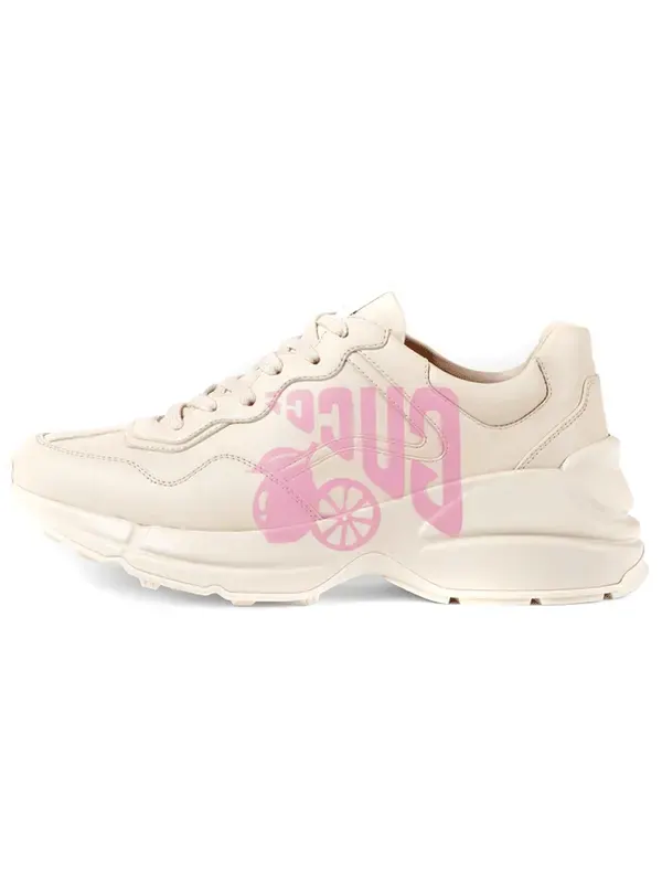Кроссовки rhyton 'lemon pink' Gucci — изображение 2 из 4, розовый/белый