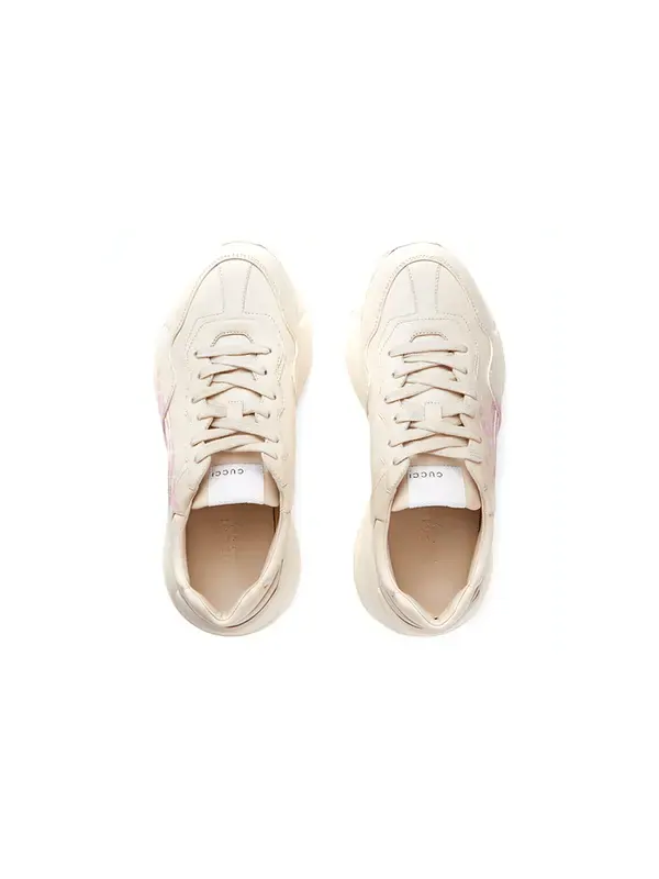 Кроссовки rhyton 'lemon pink' Gucci — изображение 4 из 4, розовый/белый