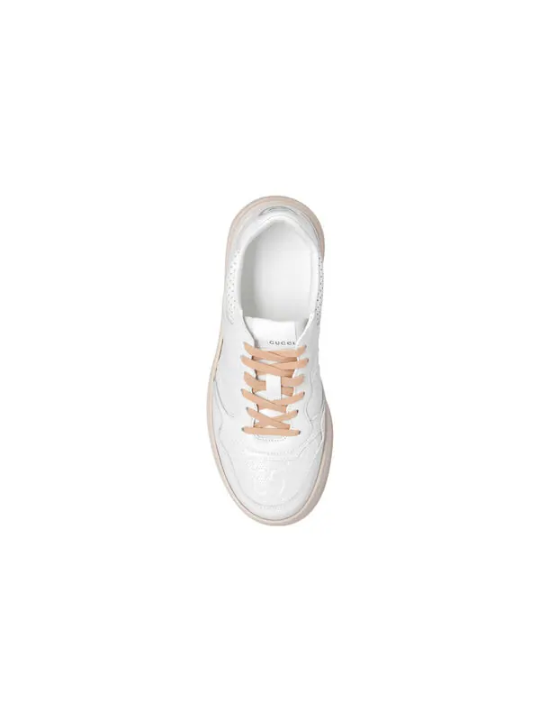 Кроссовки gg embossed sneaker 'white beige' Gucci — изображение 4 из 4, белый