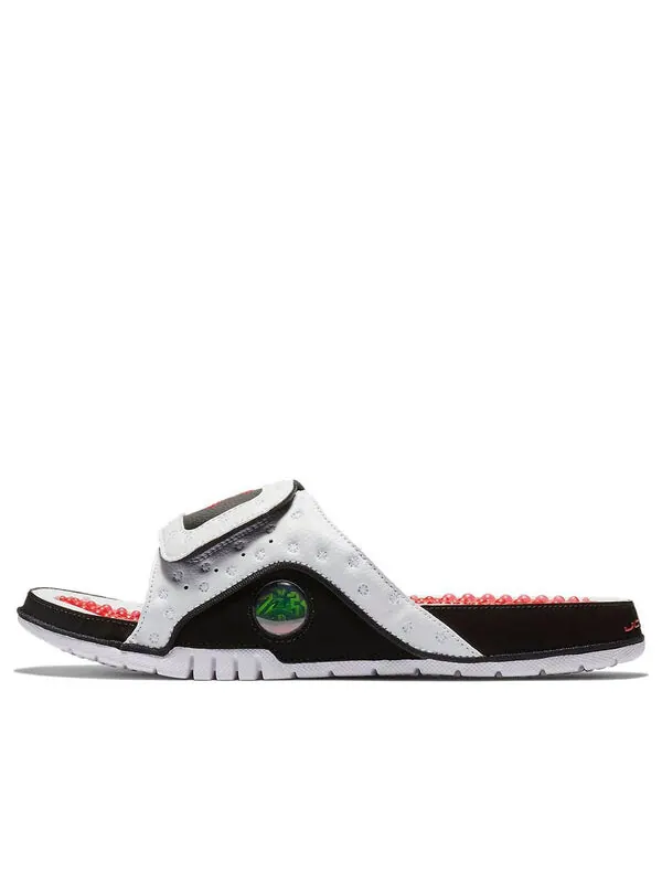 Тапочки hydro 13 retro slide 'white red black' Air Jordan — изображение 1 из 4, белый