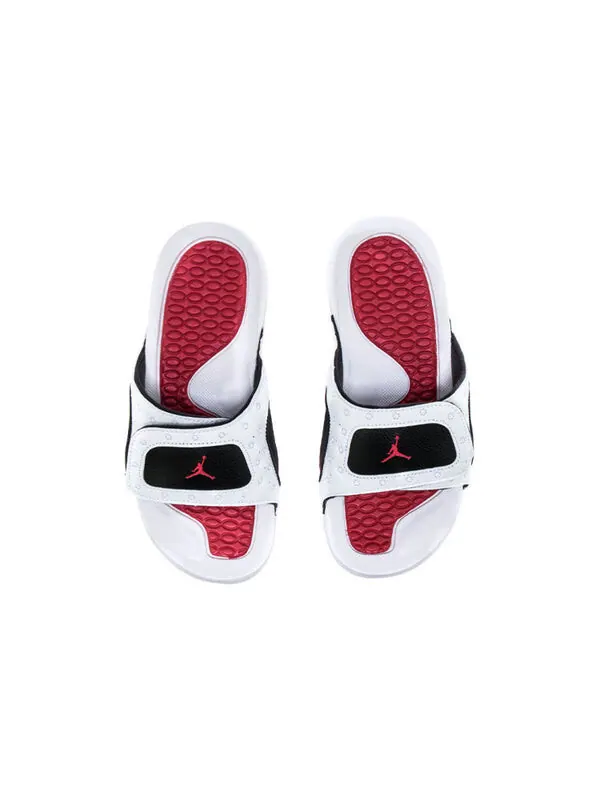 Тапочки hydro 13 retro slide 'white true red' Air Jordan — изображение 3 из 4, белый