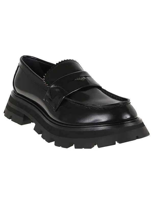 Кроссовки wander leather loafers 'core black' Alexander Mcqueen — изображение 3 из 4, черный