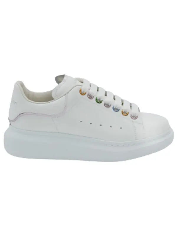 Кроссовки oversized sneakers 'white metalic eyelets' Alexander Mcqueen — изображение 2 из 4, белый/мульти
