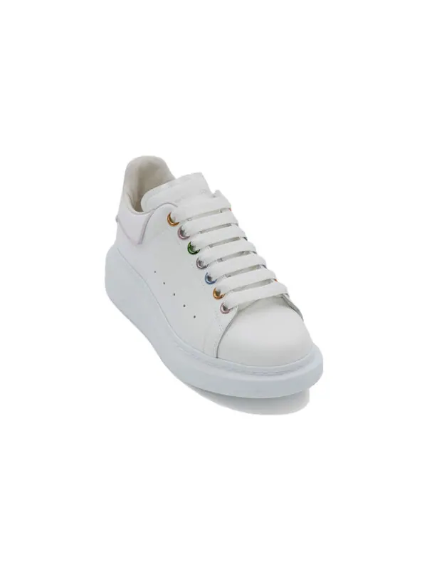Кроссовки oversized sneakers 'white metalic eyelets' Alexander Mcqueen — изображение 3 из 4, белый/мульти