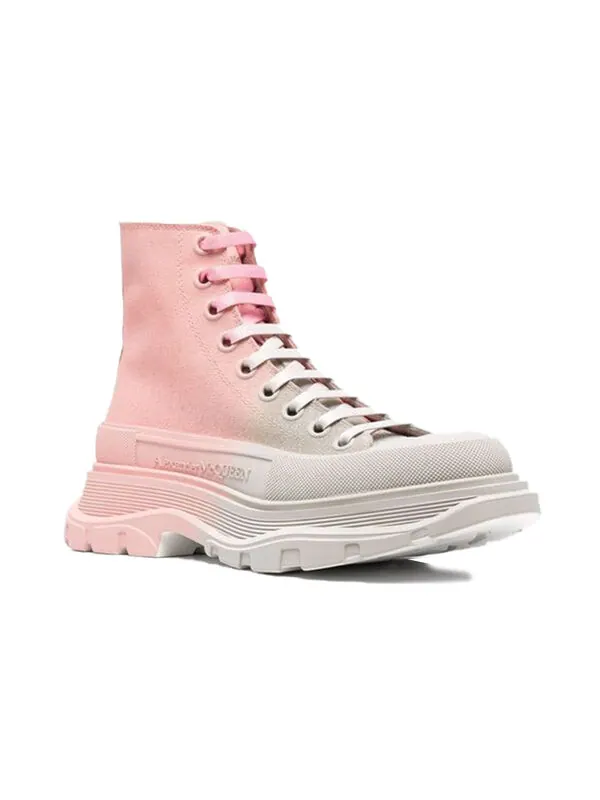 Кроссовки tread high top 'two tone pink' Alexander Mcqueen — изображение 2 из 4, розовый/бежевый