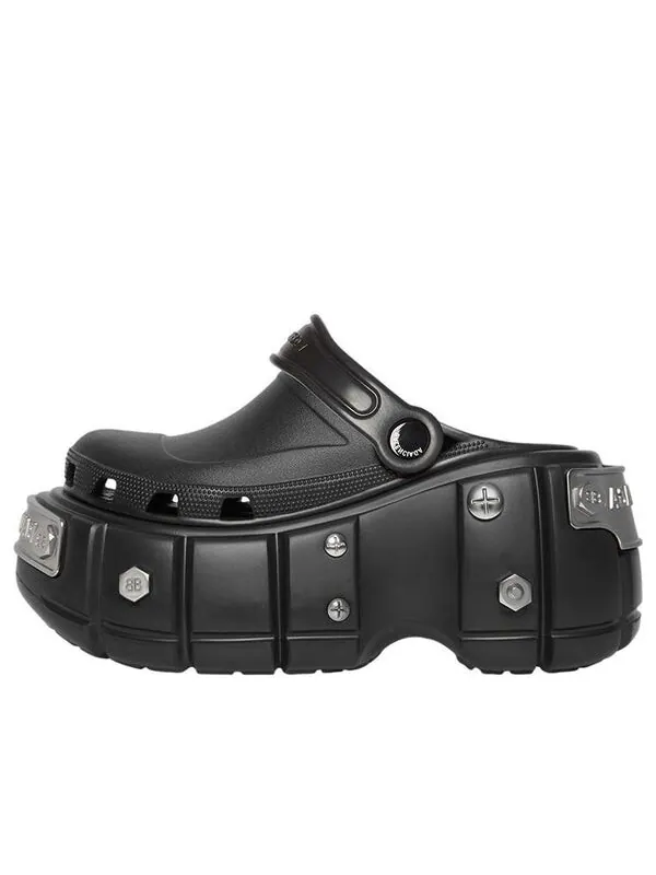 Сандалии hardcrocs slide x crocs 'black' Balenciaga — изображение 1 из 4, черный