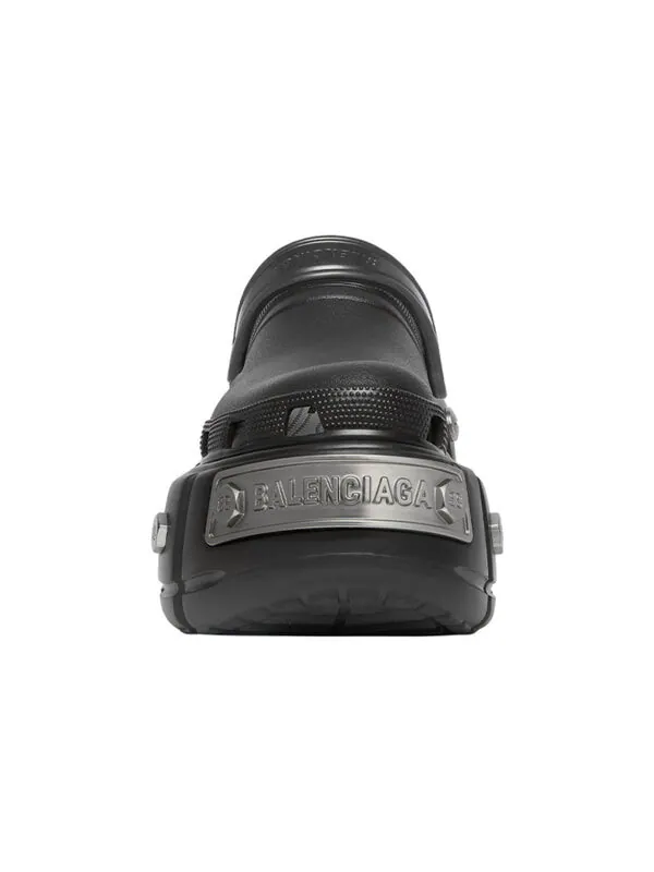 Сандалии hardcrocs slide x crocs 'black' Balenciaga — изображение 4 из 4, черный