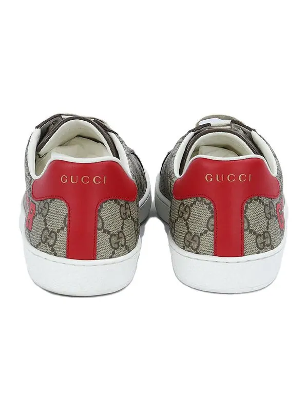 Кроссовки ace 'tiger patch' Gucci — изображение 4 из 4, белый/зеленый/красный