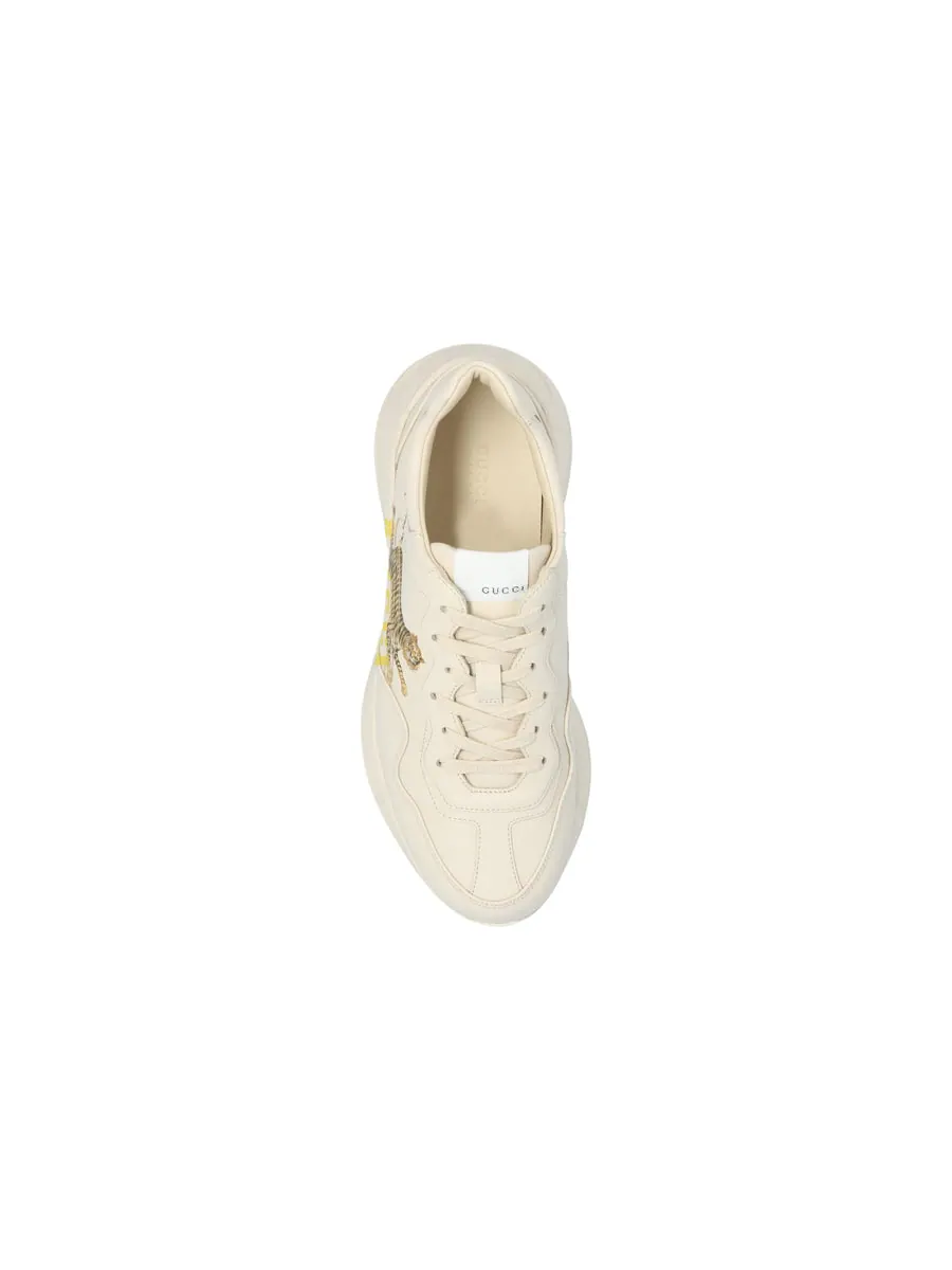 Кроссовки (WMNS) Gucci Rhyton 'Yellow Tiger' — изображение 5 из 5, бежевый