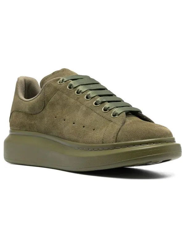 Кроссовки oversized sneaker 'moss green suede' Alexander Mcqueen — изображение 3 из 4, зеленый