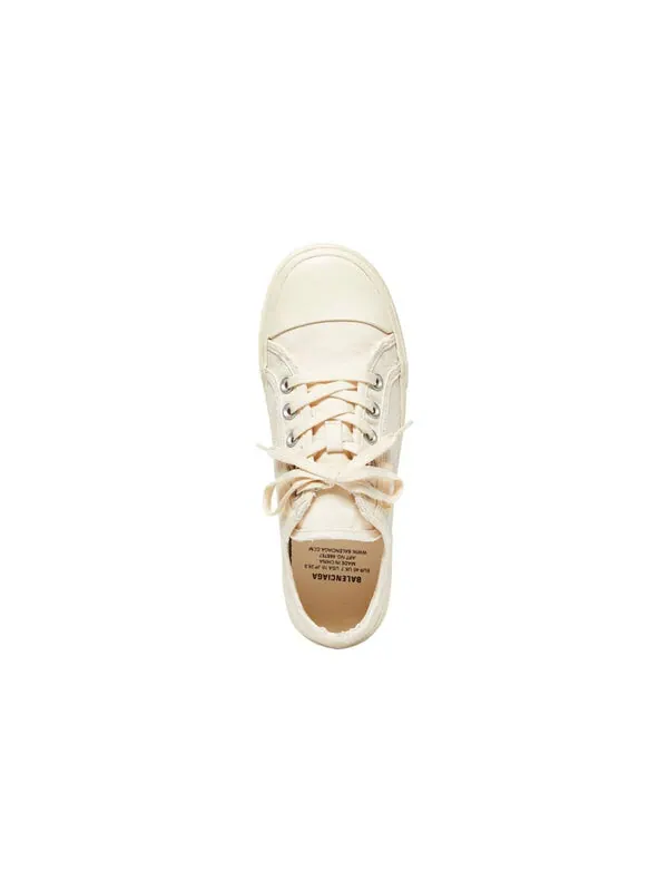 Кроссовки paris low top sneakers 'white destroyed cotton and white rubber' Balenciaga — изображение 3 из 4