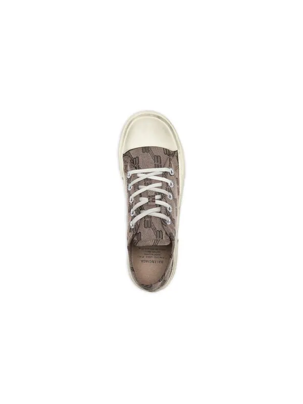 Кроссовки paris low top sneakers 'tan bb monogram cotton and white rubber' Balenciaga — изображение 3 из 4