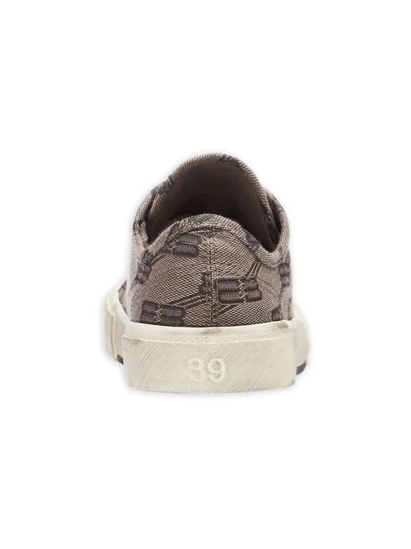 Кроссовки paris low top sneakers 'tan bb monogram cotton and white rubber' Balenciaga — изображение 4 из 4