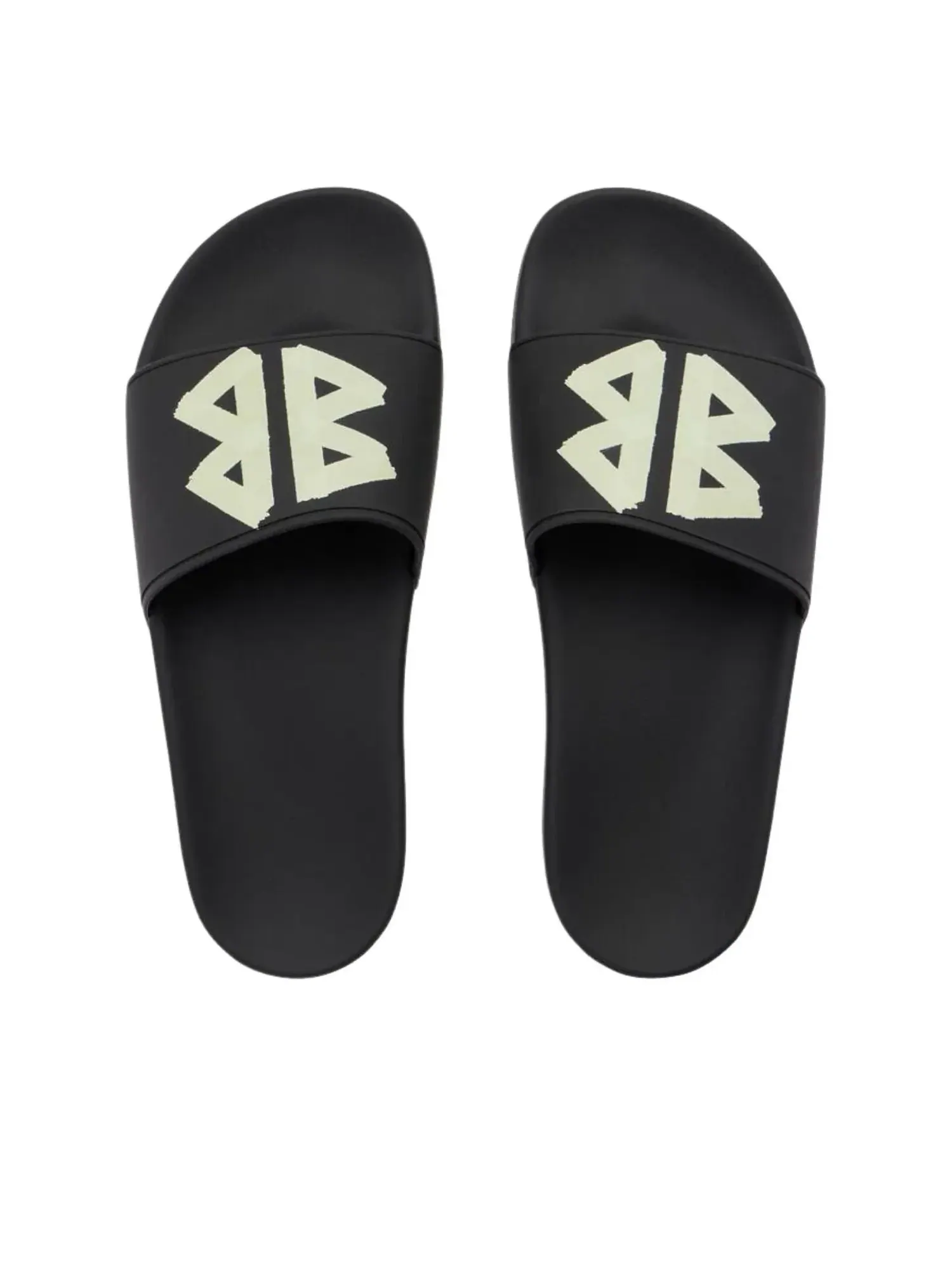 Сандалии-шлепанцы Balenciaga Pool Slide Sandal 'Black Yellow' — изображение 3 из 6, черный