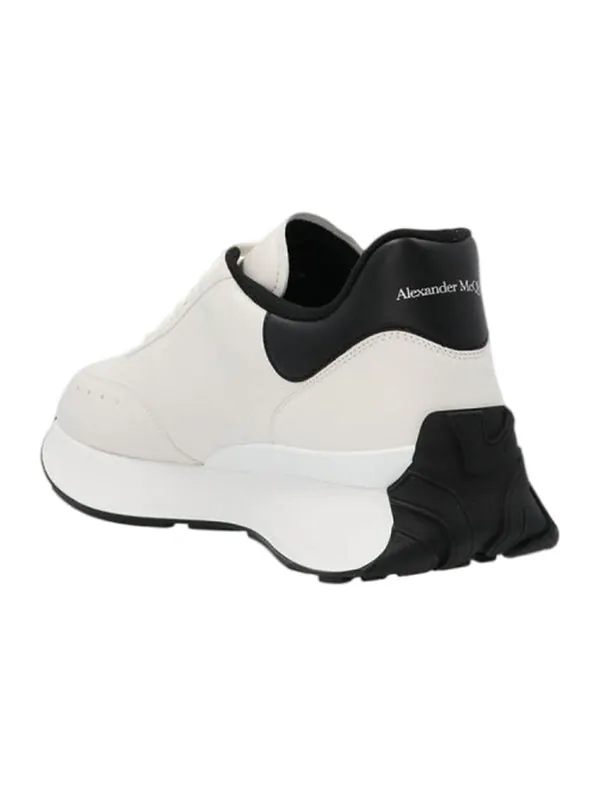 Кроссовки sprint runner lace-up sneakers 'beige white' Alexander Mcqueen — изображение 2 из 4, бежевый/белый/черный