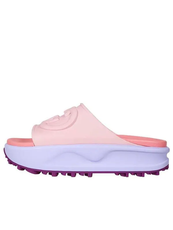 Сандалии slide sandal 'candy' Gucci — изображение 1 из 4, розовый/фиолетовый