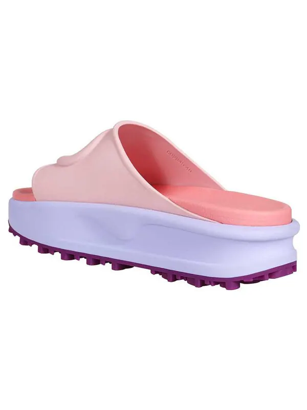 Сандалии slide sandal 'candy' Gucci — изображение 4 из 4, розовый/фиолетовый