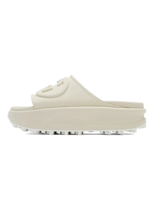 Сандалии slide sandal 'off white' Gucci — изображение 2 из 4, белый