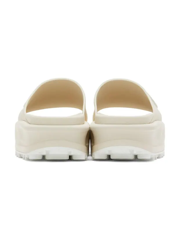 Сандалии slide sandal 'off white' Gucci — изображение 4 из 4, белый