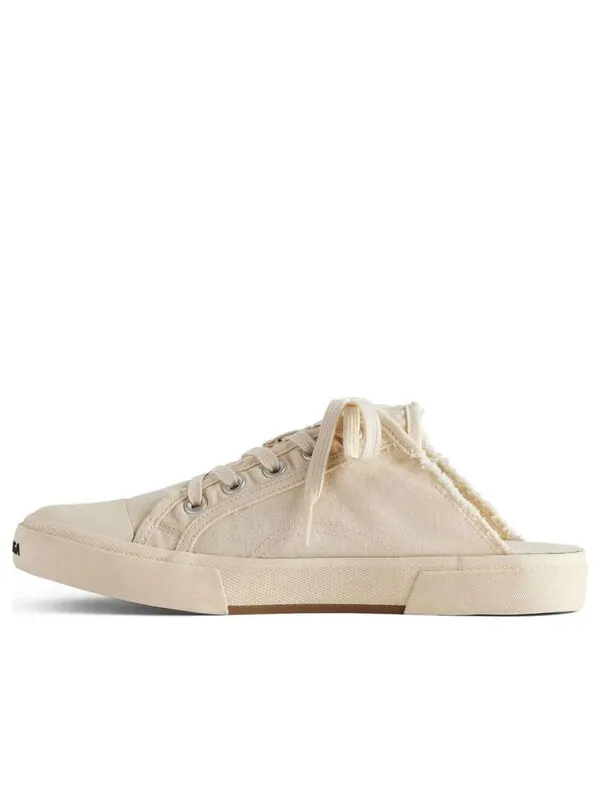 Тапочки paris mules 'white' Balenciaga