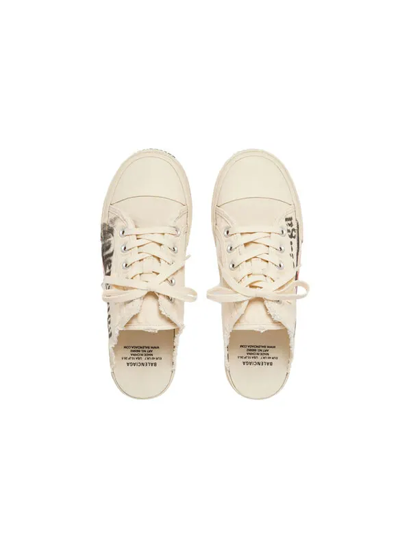 Тапочки paris mules 'white' Balenciaga — изображение 4 из 4, белый/черный/красный