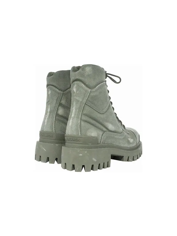 Кроссовки combat strike boots 'washed green cotton' Balenciaga — изображение 4 из 4, зеленый