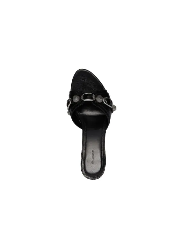 Сандалии cagole sandals 'leather black' Balenciaga — изображение 4 из 4, черный