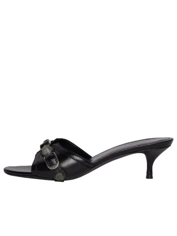 Сандалии cagole 50mm sandals 'black arena lambskin' Balenciaga — изображение 1 из 4, черный
