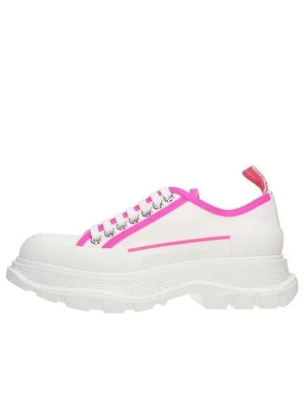 Кроссовки tread slick lace up 'white neon pink' Alexander Mcqueen — изображение 1 из 4, белый/неоновый розовый
