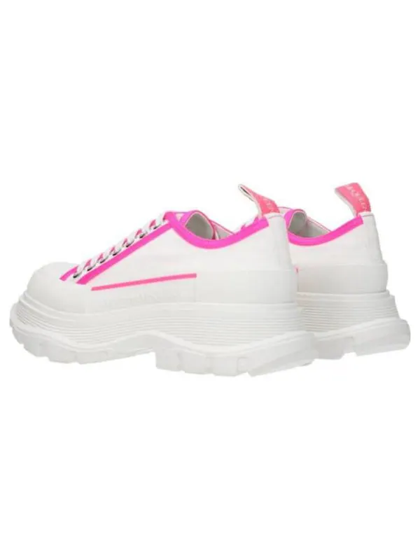 Кроссовки tread slick lace up 'white neon pink' Alexander Mcqueen — изображение 3 из 4, белый/неоновый розовый