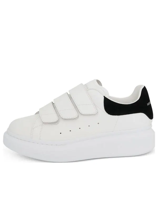 Кроссовки oversized triple strap sneaker 'white black' Alexander Mcqueen — изображение 1 из 4, белый/черный