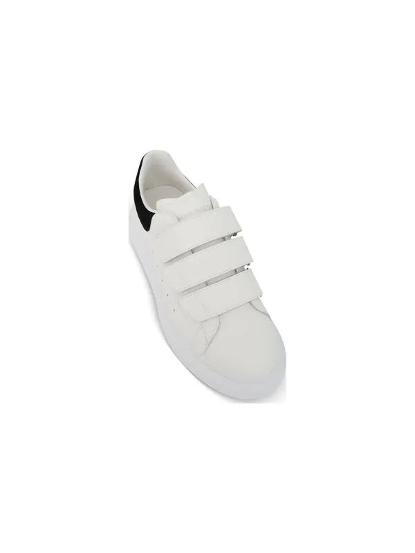 Кроссовки oversized triple strap sneaker 'white black' Alexander Mcqueen — изображение 3 из 4, белый/черный