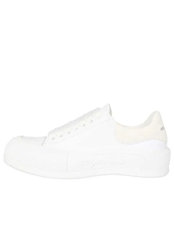 Кроссовки deck skate plimsoll shoes 'white' Alexander Mcqueen — изображение 1 из 4, белый