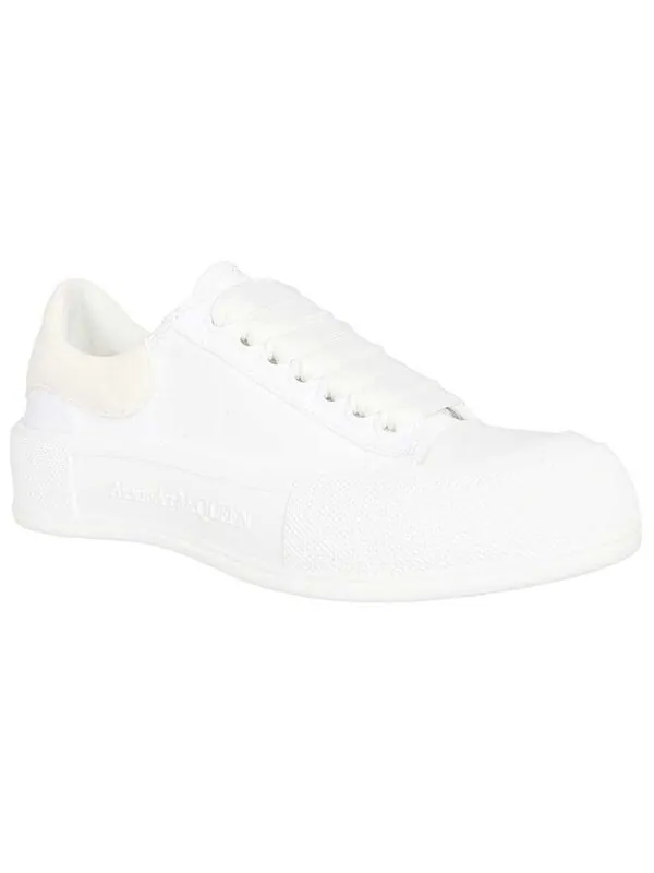 Кроссовки deck skate plimsoll shoes 'white' Alexander Mcqueen — изображение 2 из 4, белый