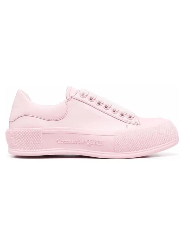 Кроссовки deck skate plimsoll shoes 'pink' Alexander Mcqueen — изображение 2 из 4, розовый