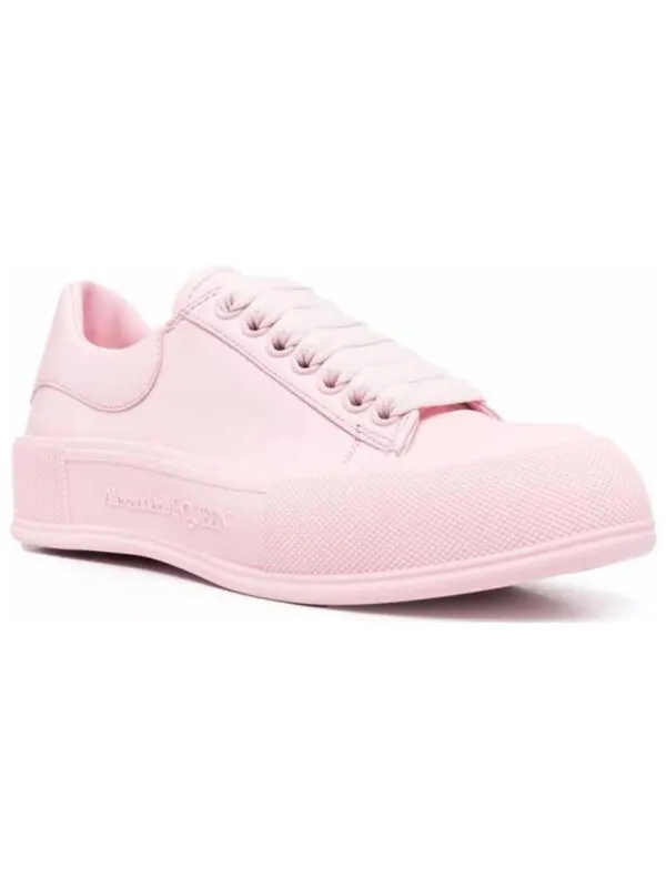 Кроссовки deck skate plimsoll shoes 'pink' Alexander Mcqueen — изображение 3 из 4, розовый