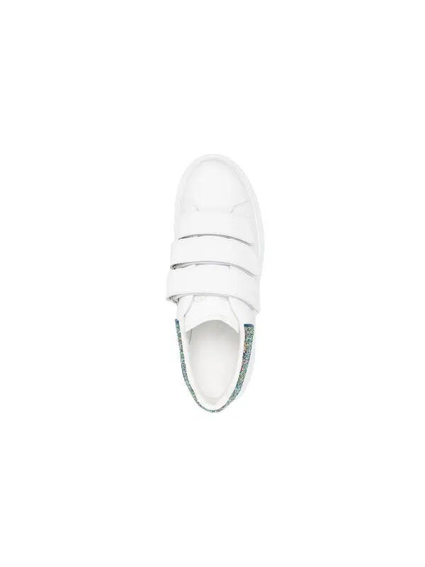 Кроссовки oversized triple strap sneaker 'white glittered' Alexander Mcqueen — изображение 4 из 4, белый
