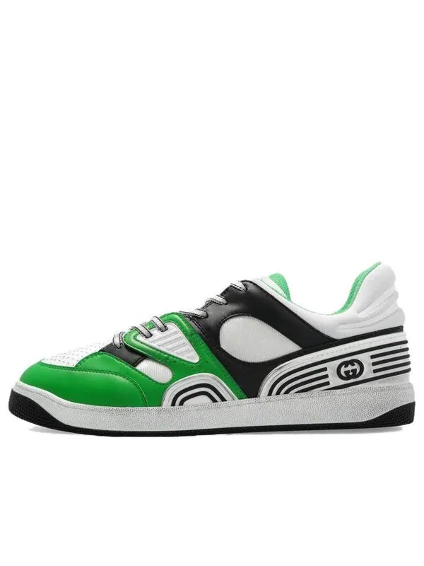 Кроссовки basket 'green demetra' Gucci — изображение 1 из 4, зеленый/белый