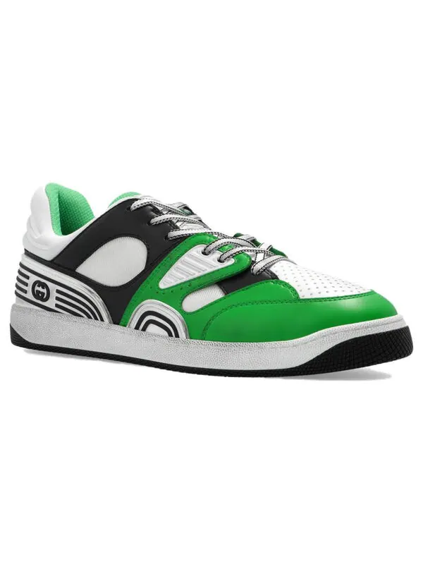 Кроссовки basket 'green demetra' Gucci — изображение 2 из 4, зеленый/белый
