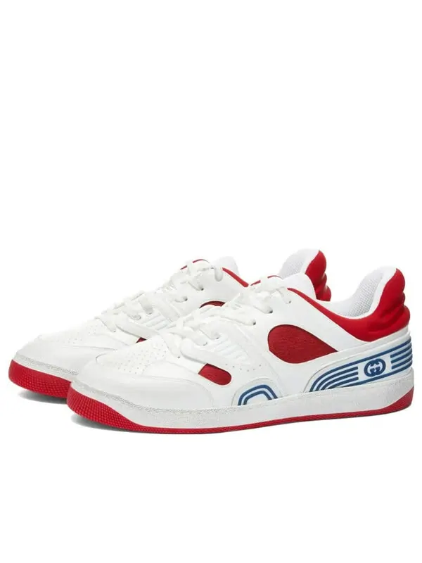 Кроссовки basket low 'white demetra red' Gucci — изображение 1 из 4, белый//красный
