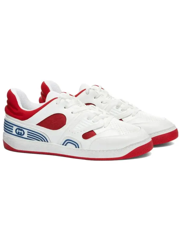 Кроссовки basket low 'white demetra red' Gucci — изображение 2 из 4, белый//красный
