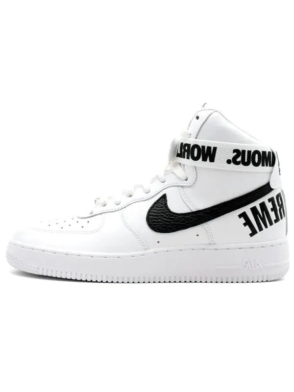 Кроссовки x supreme air force 1 высокие supreme Nike — изображение 2 из 4, белый