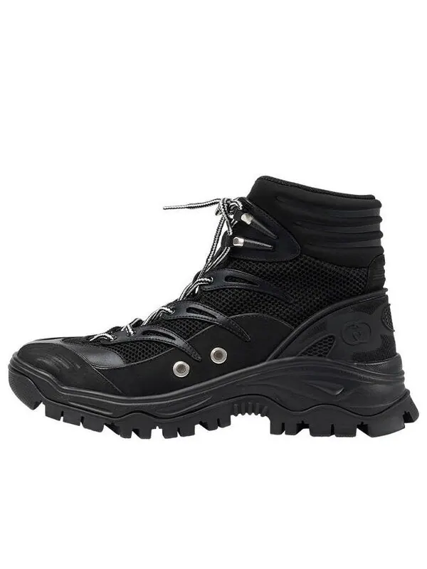Кроссовки lace up boot 'black' Gucci — изображение 1 из 4, черный