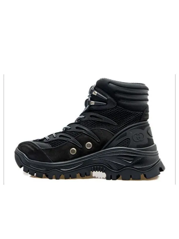 Кроссовки lace up boot 'black' Gucci — изображение 2 из 4, черный