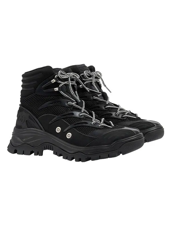 Кроссовки lace up boot 'black' Gucci — изображение 4 из 4, черный
