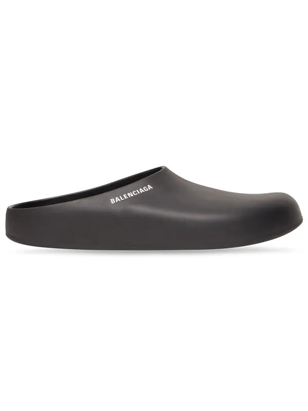 Сандалии pool closed slide 'black' Balenciaga — изображение 3 из 4, черный