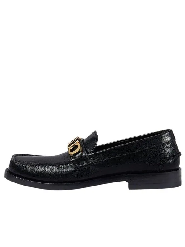 Кроссовки leather loafer 'black' Gucci — изображение 1 из 1, черный