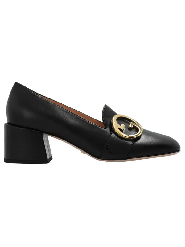 Кроссовки blonde mid-heel pumps 'black' Gucci — изображение 2 из 4, черный/золотистый